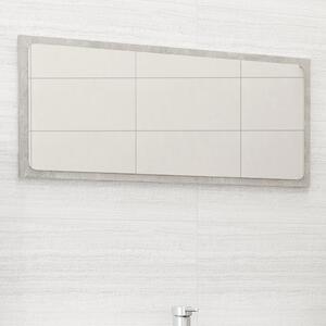 Lustro łazienkowe, szarość betonu, 80x1,5x37 cm, płyta wiórowa