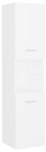 Szafka łazienkowa, biała, 30x30x130 cm, płyta wiórowa