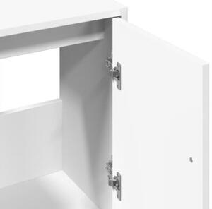 Szafka pod umywalkę, biała 63x29x55 cm, materiał drewnopochodny