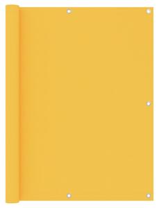 Parawan balkonowy, żółty, 120x300 cm, tkanina Oxford