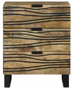 Szafka nocna brÄ zowy 50 x 33 x 62 cm lite drewno akacjowe