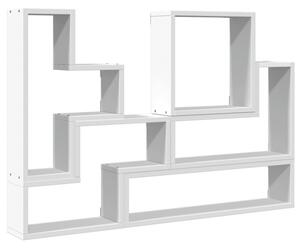 Półka ścienna, biała, 96x12x64 cm, materiał drewnopochodny