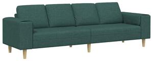 Nowoczesna sofa w ciemnej zieleni z ergonomicznymi podÅokietnikami i brÄ zowymi nogami, idealna do salonu