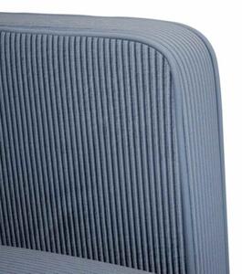 Sofa fotel z podÅokietnikami niebieski 54 cm tkanina corduroy