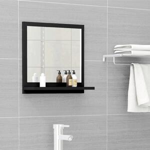Lustro łazienkowe, czarne, 40x10,5x37 cm, płyta wiórowa