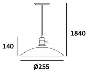 Lampa wisząca ROTTERDAM P01772WH