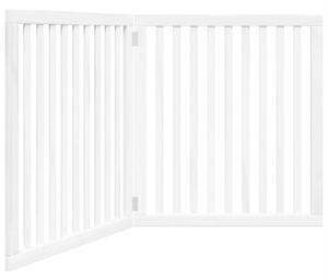 Składana bramka zabezpieczająca dla psa, 2 panele, biała, 160cm