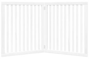 Składana bramka zabezpieczająca dla psa, 2 panele, biała, 160cm