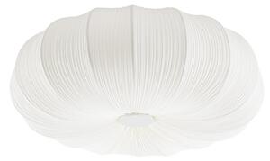 Lampa Sufitowa Lindby, Marielle, ściemnialny, biały, salon, tkanina | tekstylia, skandynawski