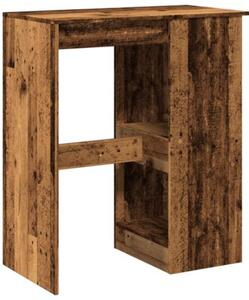 Stolik barowy z przegródkami, stere drewno, 90x47,5x103,5 cm