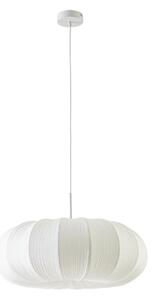 Lampa Wisząca Lindby, Marielle, ściemnialny, biały, salon, tkanina | tekstylia, skandynawski