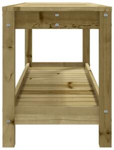 Ławka ogrodowa, 108x35x45 cm, impregnowane drewno sosnowe