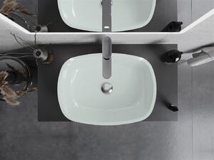 Mexen Araks szklana umywalka nablatowa 54 x 39 cm, biała - 24155430