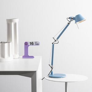 Artemide Lampa stołowa Tolomeo Micro, niebieski, biuro, aluminium, design
