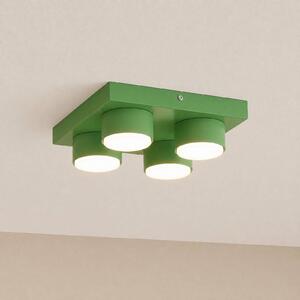 Lampa sufitowa Brix TK Lighting, możliwość ściemniania, zielony, salon / jadalnia, metal, nowoczesny
