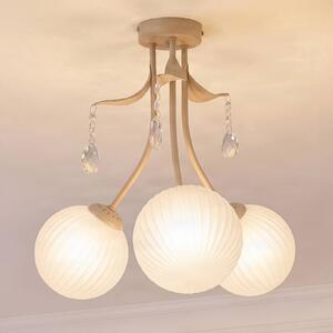 Lampa sufitowa Celeste Milagro Lighting, możliwość ściemniania, mosiężny / złoty, salon / jadalnia, metal