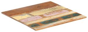 Kwadratowy blat stołu 60x60 cm, 15-16 mm, lite drewno z odzysku
