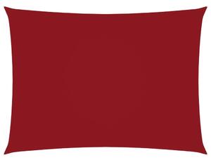 Prostokątny żagiel ogrodowy, tkanina Oxford, 2x4 m, czerwony