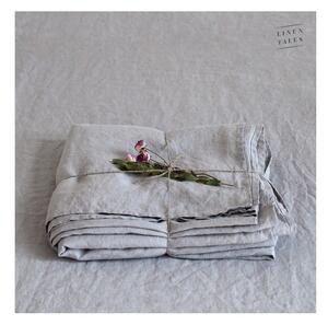 Jasnoszare lniane prześcieradło 180x260 cm Light Grey – Linen Tales