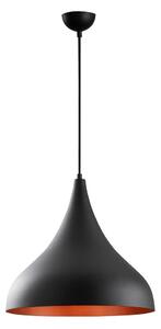 Czarna lampa wisząca z metalowym kloszem ø 41 cm Sağlam – Opviq lights