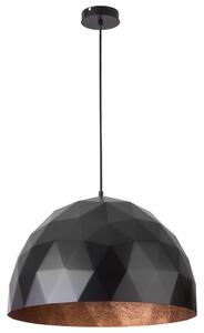Sigma Żyrandol na lince DIAMENT 1xE27/60W/230V śr. 50 cm czarny/miedź SI0020