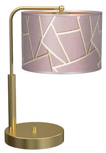 Milagro Lampa stołowa ZIGGY 1xE27/60W/230V różowy/złoty MI1583
