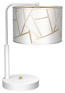 Milagro Lampa stołowa ZIGGY 1xE27/60W/230V biała/złota MI1563