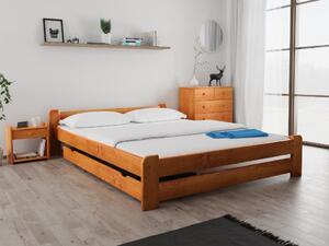 Łóżko Emily 160 x 200 cm, olcha Stelaż: Ze stelażem listwowym elastycznym, Materac: Bez materaca