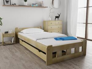 Łóżko Naomi podwyższone 80 x 200 cm, sosna Stelaż: Ze stelażem listwowym rolowanym, Materac: Bez materaca