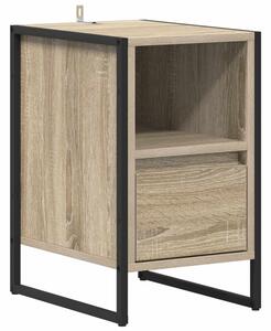 Stolik nocny sonoma 39,5 x 30 x 50 cm materiaÅ drewnopochodny
