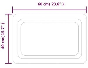 Lustro Åazienkowe z LED, 60x40 cm