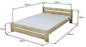 Łóżko Laura 120 x 200 cm, sosna Stelaż: Ze stelażem listwowym elastycznym, Materac: Bez materaca