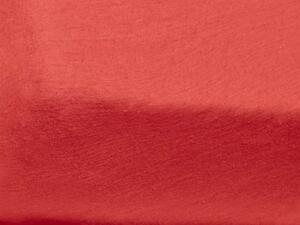 PrzytulneMieszkanie.pl Jersey prześcieradło czerwone 180 x 200 cm Waga (gęstość włókien): Standard (145 g/m2)