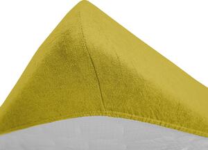 Prześcieradło frotte żółte 90x200 cm Waga (gęstość włókien): Standard (170 g/m2)