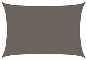 Żagiel przeciwsloneczny, 160 g/m², antracytowy, 2,5x4 m, hdpe