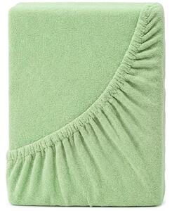 4Home prześcieradło frotte DELUXE zielony, 90–100 x 200 cm, 90–100 x 200 cm
