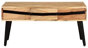Stolik kawowy, 88 x 50 x 42 cm, lite drewno akacjowe