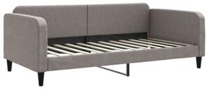 Sofa rozsuwana z szufladami, taupe, 100x200 cm, tkanina