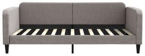 Sofa rozsuwana z szufladami, taupe, 100x200 cm, tkanina