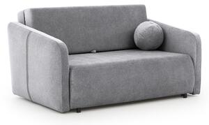Sofa Zeldia 155 z funkcją spania - szary szenil hydrofobowy Spring 1102