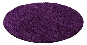 Ciemnofioletowy okrągły dywan ø 80 cm Life – Ayyildiz Carpets