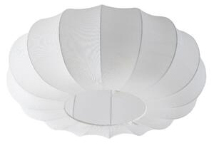 Lampa Sufitowa Lindby, Helin, ściemnialny, biały, salon, tkanina | tekstylia, skandynawski