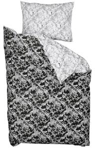 Pościel z bawełny Susan czarny i biały Rozmiar pościeli: 70 x 80 cm | 140 x 200 cm
