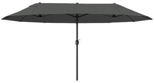 Outsunny parasol ogrodowy parasol owalny parasol podwójny parasol z korbką 84D-030V01