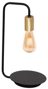 Luminex Lampa stołowa BRENDA 1xE27/60W/230V czarny/złoty LU1063