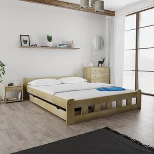 Łóżko Naomi podwyższone 160 x 200 cm, sosna Stelaż: Ze stelażem listwowym elastycznym, Materac: Bez materaca