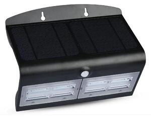 V-Tac LED Kinkiet solarny z czujnikiem LED/7W/3,7V 4000K IP65 czarny VT0776