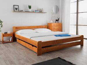 Łóżko Laura 180 x 200 cm, olcha Stelaż: Ze stelażem listwowym rolowanym, Materac: Bez materaca