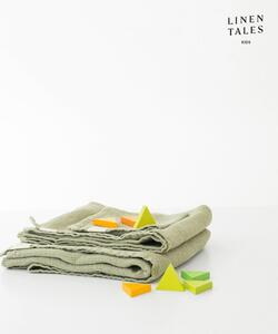 Jasnozielony lniany ręcznik dziecięcy 45x90 cm – Linen Tales