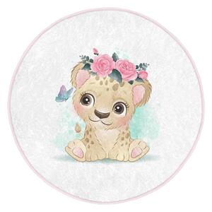 Biały dywan dziecięcy ø 80 cm Comfort – Mila Home